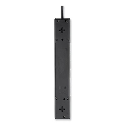 Protect It! Surge Suppressor, 6 Ac Outlets/2 Usb Ports, 8 Ft Cord, 1,080 J, Black
