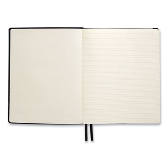 Flexible-Cover Business Journal, 1-Subject, Narrow Rule, Black Cover, (128) 10 x 8 Sheets