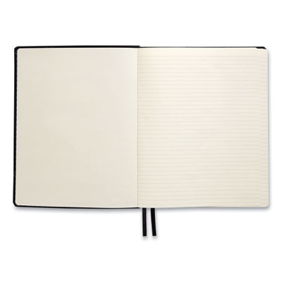 Flexible-Cover Business Journal, 1-Subject, Narrow Rule, Black Cover, (128) 10 x 8 Sheets