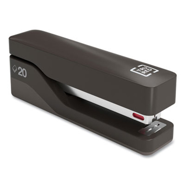 Desktop Plastic Half Strip Stapler, 20-Sheet Capacity, Black