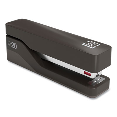 Desktop Plastic Half Strip Stapler, 20-Sheet Capacity, Black