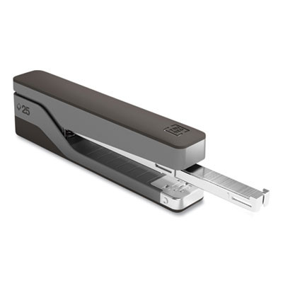 Desktop Aluminum Full Strip Stapler, 25-Sheet Capacity, Gray/Black