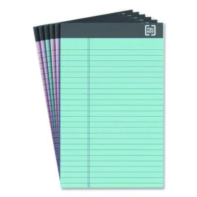 Notepads, Narrow Rule, (50) Assorted Pastel Color 5 x 8 Sheets, 6/Pack