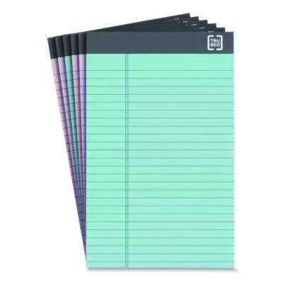 Notepads, Narrow Rule, (50) Assorted Pastel Color 5 x 8 Sheets, 6/Pack