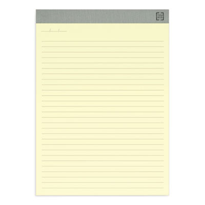 Notepads, Wide/Legal Rule, (50) Canary Yellow 8.5 x 11 Sheets, 12/Pack