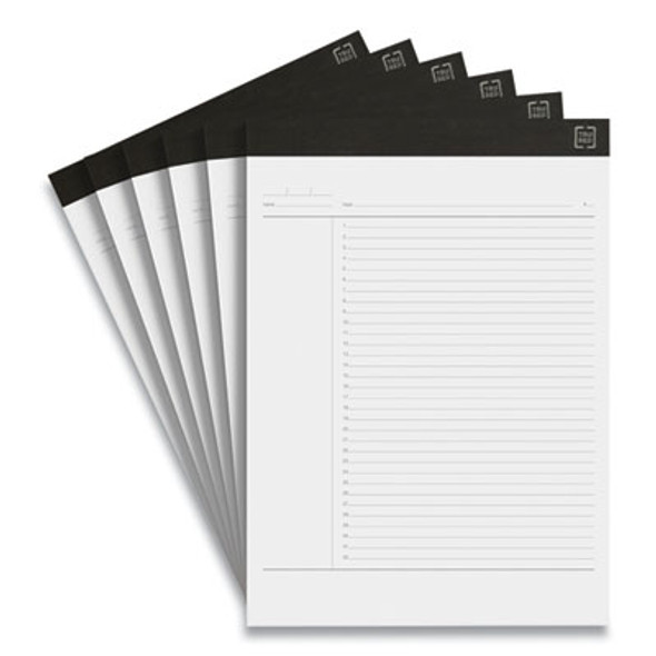 Notepads, Project-Management Format, 50 White 8.5 X 11.75 Sheets, 6/Pack
