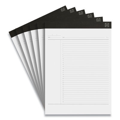 Notepads, Project-Management Format, (50) White 8.5 x 11 Sheets, 6/Pack
