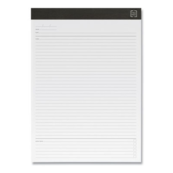 Notepads, Meeting-Minutes/Notes Format, 50 White 8.5 X 11.75 Sheets, 6/Pack