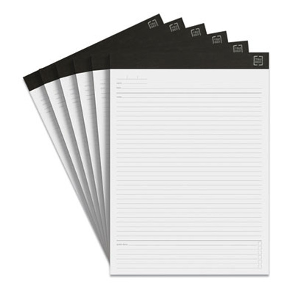 Notepads, Meeting-Minutes/Notes Format, 50 White 8.5 X 11.75 Sheets, 6/Pack