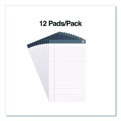 Notepads, Wide/Legal Rule, (50) White 8.5 x 14 Sheets, 12/Pack
