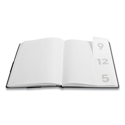 Large Starter Journal, 1-Subject, Narrow Rule, Black Cover, (192) 10 x 8 Sheets