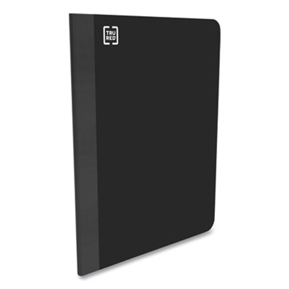 One-Subject Notebook, Medium/College Rule, Black Cover, (70) 11 x 8.5 Sheets, 3/Pack