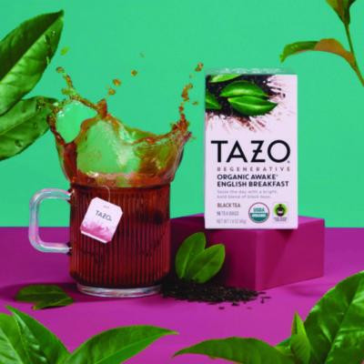 Tea Bags, Organic Awake English Breakfast, 16/Box, 6 Boxes/Carton