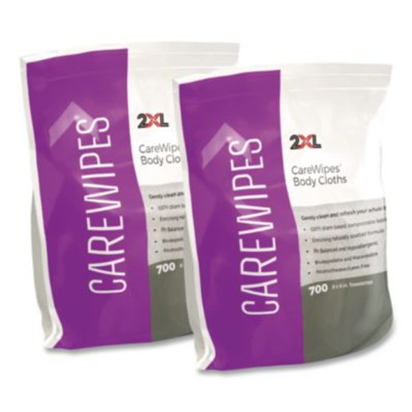 Performance Body Cloths, 1-Ply, 6 x 8, Unscented, White, 700/Pack, 2 Packs/Carton