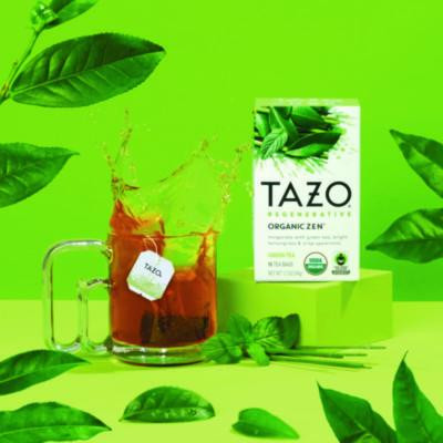 Tea Bags, Organic Zen, 16/Box, 6 Boxes/Carton