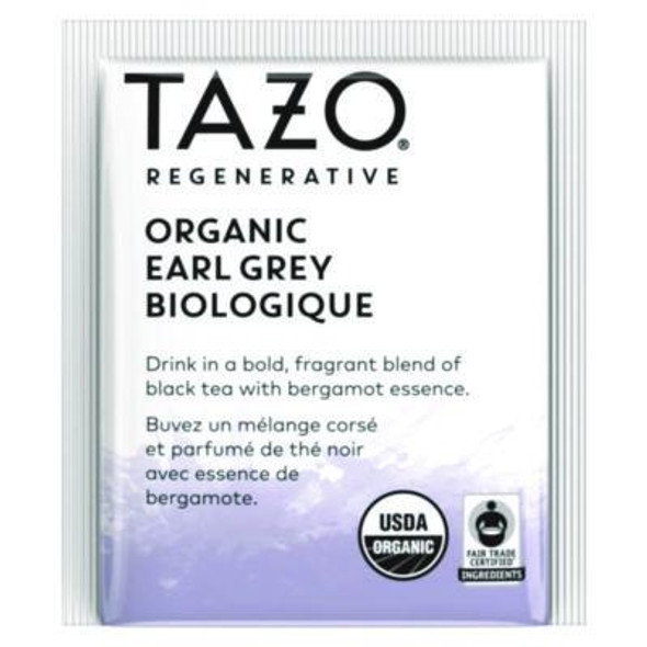 Tea Bags, Organic Earl Grey, 16/Box, 6 Boxes/Carton