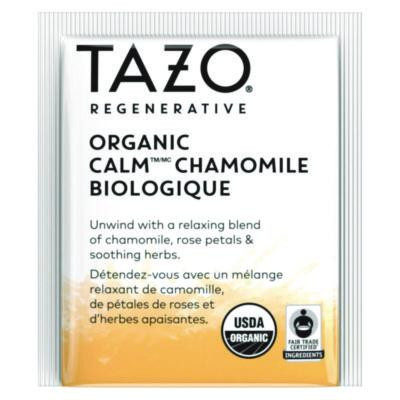 Tea Bags, Organic Calm Chamomile, 16/Box, 6 Boxes/Carton