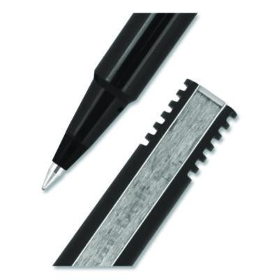Rollerball Pen, Stick, Micro 0.5 Mm, Black Ink, Black Barrel, 36/Pack