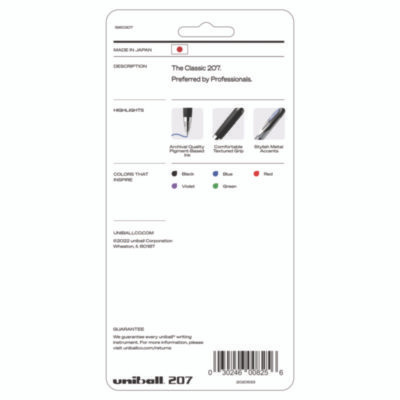 Signo 207 Gel Pen, Retractable, Medium 0.7 Mm, Assorted Ink And Barrel Colors, 5/Pack