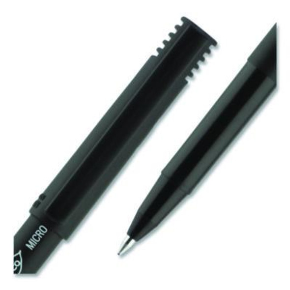 Onyx Rollerball Pen, Stick, Extra-Fine 0.5 Mm, Black Ink, Black Barrel, Dozen