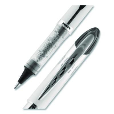 Vision Elite Rollerball Pen, Stick, Bold 0.8 Mm, Black Ink, White/Black/Clear Barrel