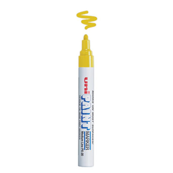 Permanent Marker, Medium Bullet Tip, Yellow