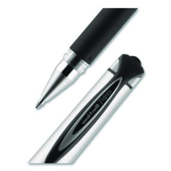 207 Impact Gel Pen, Stick, Bold 1 Mm, Black Ink, Silver/Black Barrel