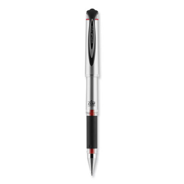 207 Impact Gel Pen, Stick, Bold 1 Mm, Red Ink, Silver/Black/Red Barrel