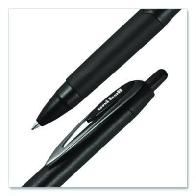 207 Plus+ Gel Pen, Retractable, Medium 0.7 Mm, Black Ink, Black Barrel, 4/Pack