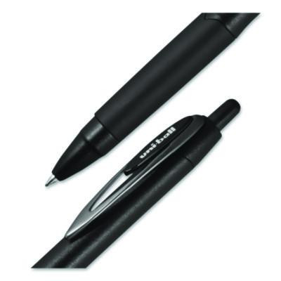 207 Plus+ Gel Pen, Retractable, Medium 0.7 Mm, Black Ink, Black Barrel, Dozen