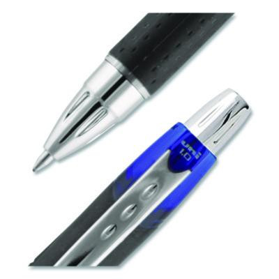Jetstream Hybrid Gel Pen, Retractable, Bold 1 Mm, Blue Ink, Black/Silver/Blue Barrel