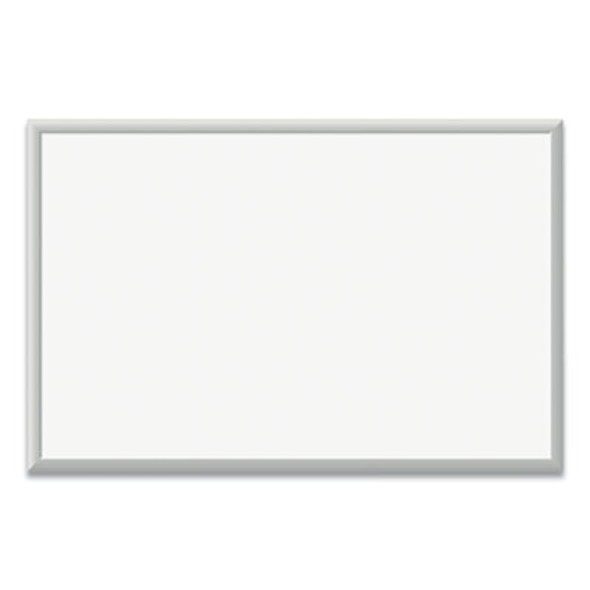 Magnetic Dry Erase Board With Aluminum Frame, 36" x 24" (Actual Size: 35" x 23"), White Surface, Satin Aluminum Frame