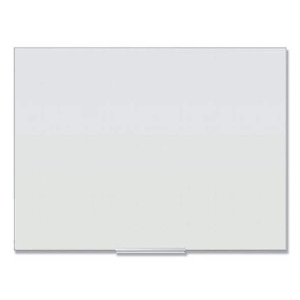 Floating Glass Ghost Grid Dry Erase Board, 48" x 36" (Actual Size: 47" x 35"), White Surface