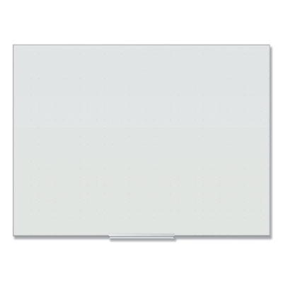 Floating Glass Ghost Grid Dry Erase Board, 48" x 36" (Actual Size: 47" x 35"), White Surface