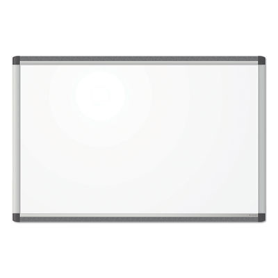 Pinit Magnetic Dry Erase Board, 36" x 24" (Actual Size: 35" x 23"), White Surface, Satin Aluminum Frame