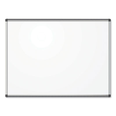 Pinit Magnetic Dry Erase Board, 48" x 36" (Actual Size: 47" x 35"), White Surface, Satin Aluminum Frame