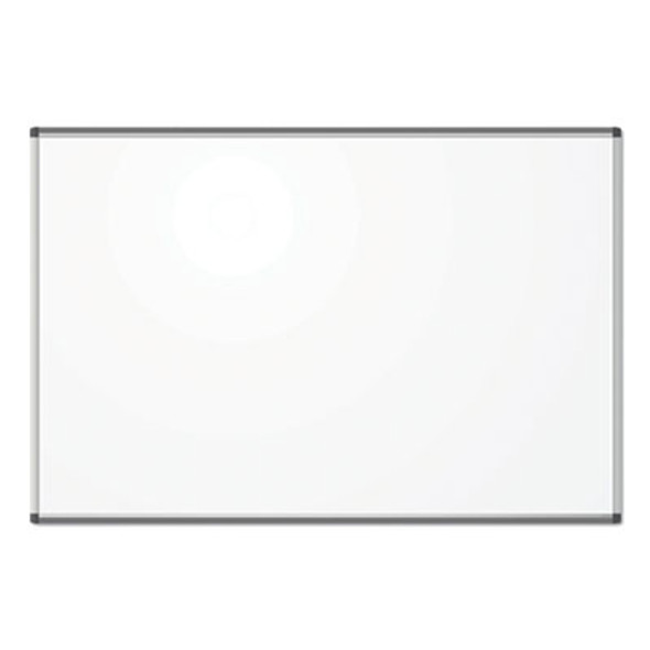 Pinit Magnetic Dry Erase Board, 72" x 48" (Actual Size: 70" x 47"), White Surface, Satin Aluminum Frame