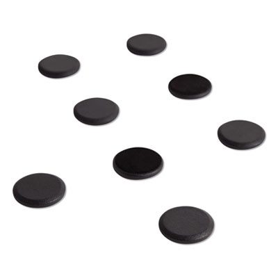 High Energy Magnets, Circles, 1.25" Diameter, Black, 8/Pack