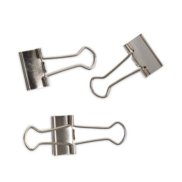 Binder Clips, Small, Silver, 72/Pack