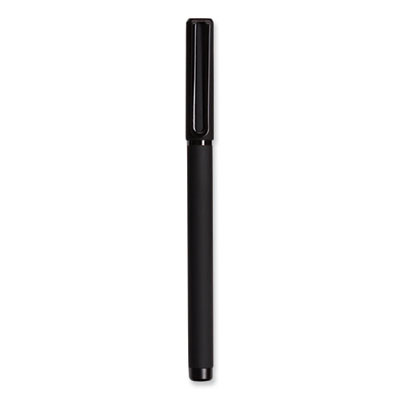 Catalina Soft Touch Porous Point Pen, Stick, Fine 0.7 Mm, Black Ink, Black Barrel, Dozen