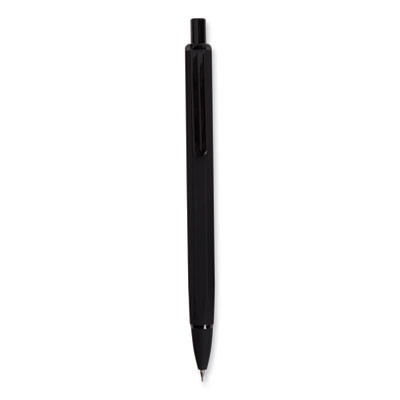 Cambria Soft Touch Mechanical Pencil, 0.7 Mm, Hb (#2), Black Lead, Black Barrel, 12/Pack