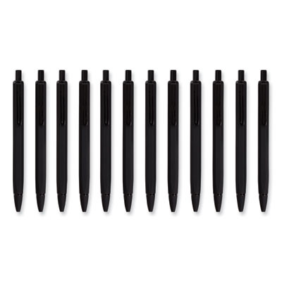 Cambria Soft Touch Mechanical Pencil, 0.7 Mm, Hb (#2), Black Lead, Black Barrel, 12/Pack