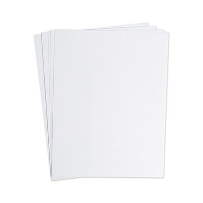 Data Card Replacement Sheet, 8.5 x 11 Sheets, Perforated At 1", White, 10/Pack