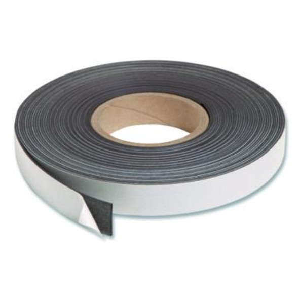 Magnetic Adhesive Tape Roll, 1" x 50 Ft, Black