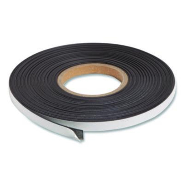 Magnetic Adhesive Tape Roll, 0.5" x 50 Ft, Black