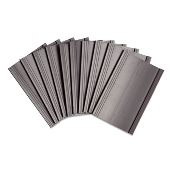 Magnetic Card Holders, 3 X 1.75, Black, 10/Pack