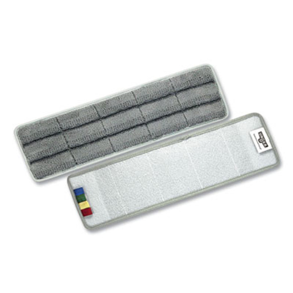 Omniclean Microfiber Pads, 16", Gray, 5/Pack