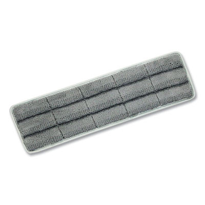 Omniclean Microfiber Pads, 16", Gray, 5/Pack