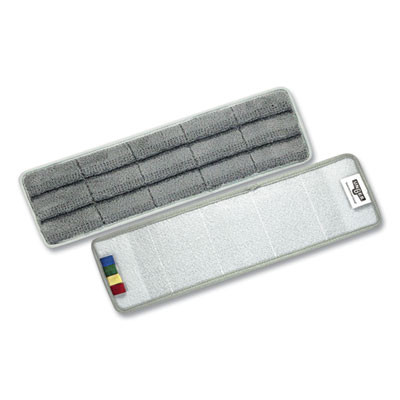 Omniclean Microfiber Pads, 16", Gray, 5/Pack