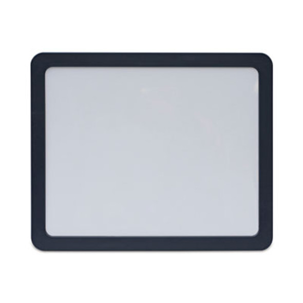 Recycled Cubicle Dry Erase Board, 15.88" x 12.88", White Surface, Charcoal Gray Plastic Frame
